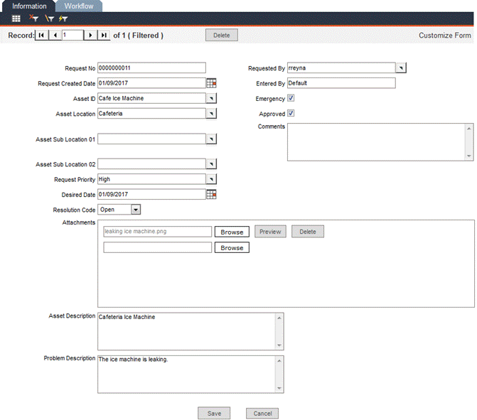 Service Request Coding User Chapter Fifteen: Service Requests